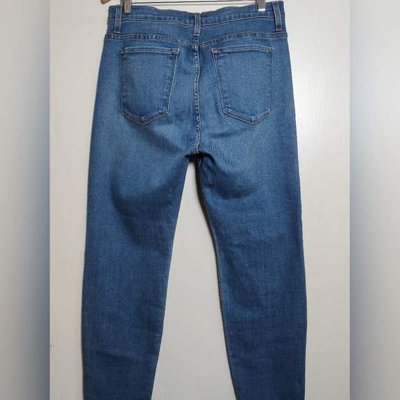 Judy Blue Women's Straight Leg High Rise Jeans in Classic Blue - Picture 7 of 9